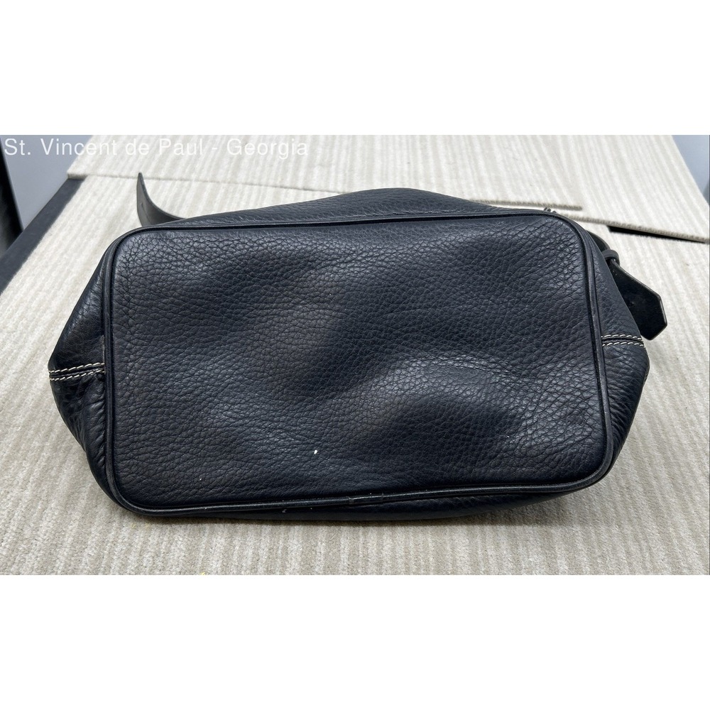 DOONEY & BOURKE 1975 Pebbled Leather Hobo Classic Vintage Shoulder Bag Black VGC - Picture 5 of 12